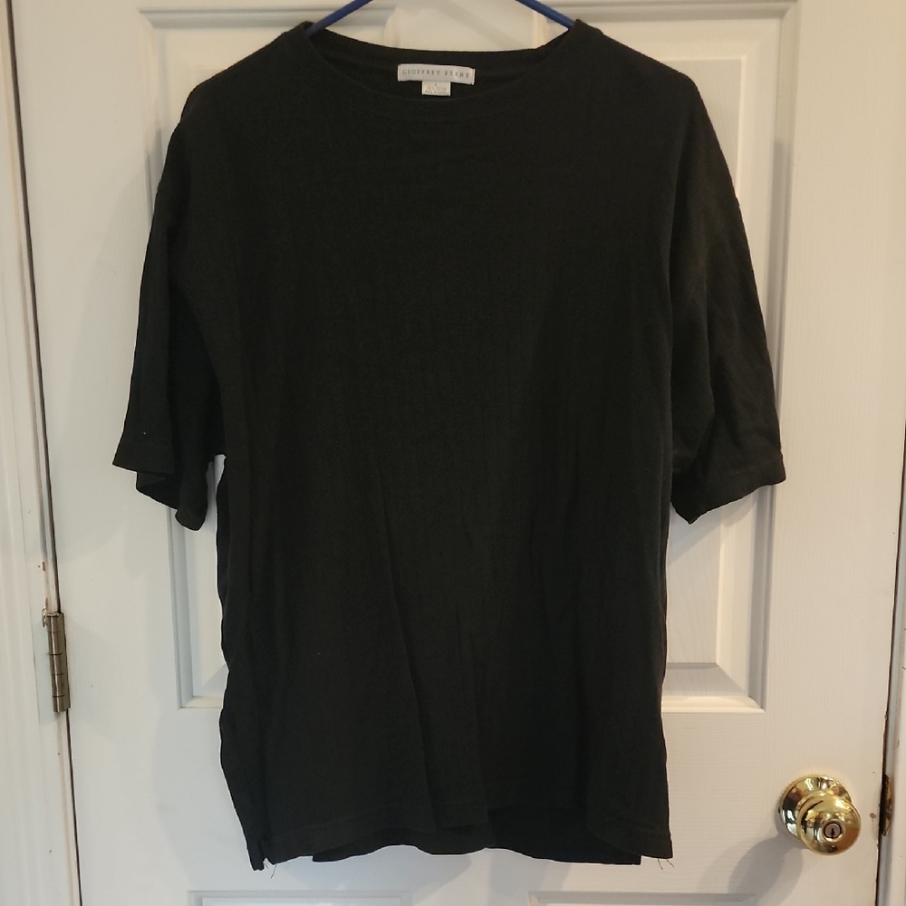 Geoffrey Beene Black Short Sleeve Tee
